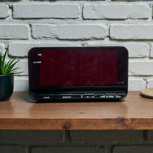 Equity 3" LED Red Digital Alarm Clock Model 30402 Large Display Works Great